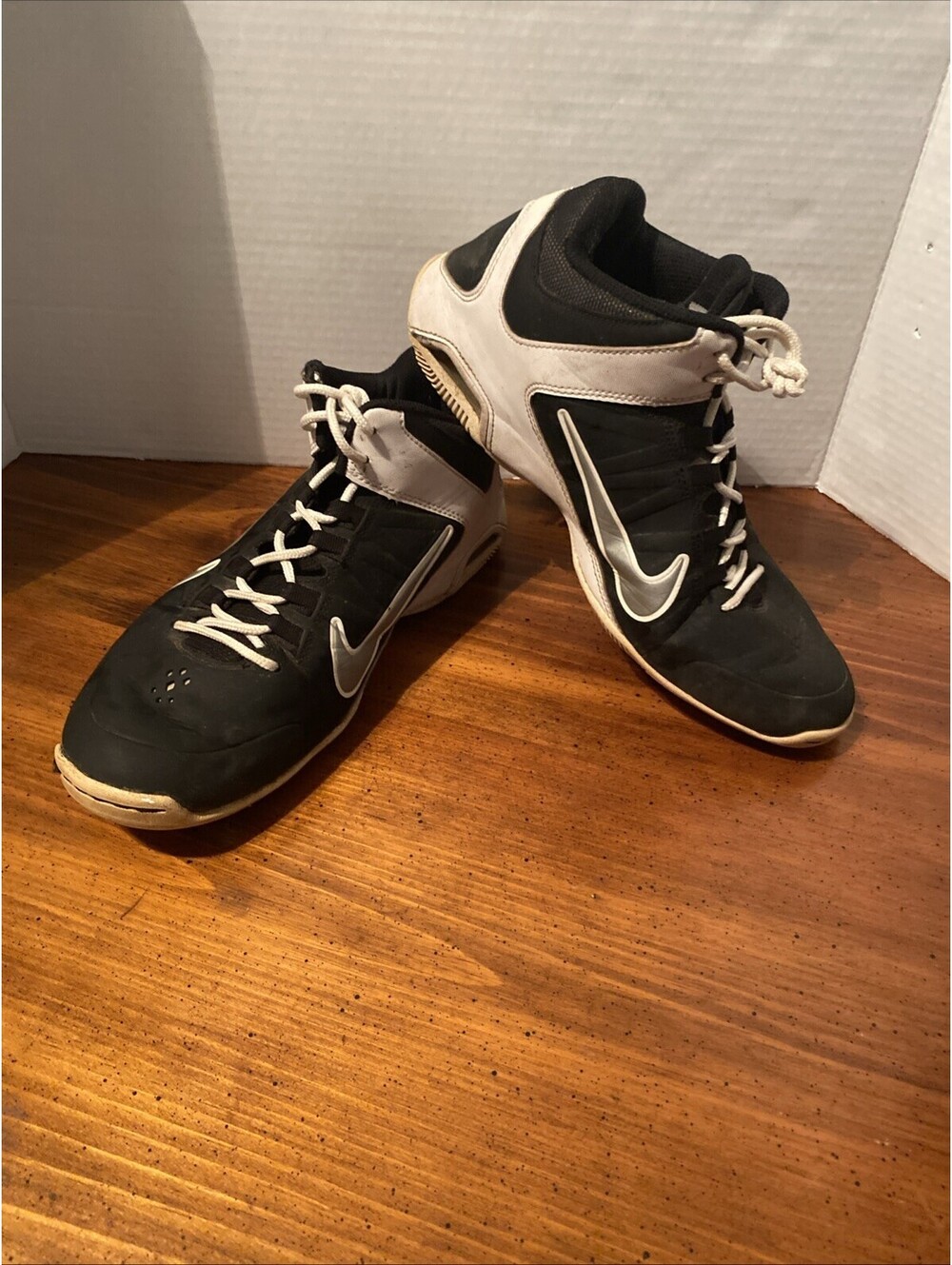 Nike Mens Air Visi Pro 4 599556-002 Black Basketball Shoes Sneakers Size 8